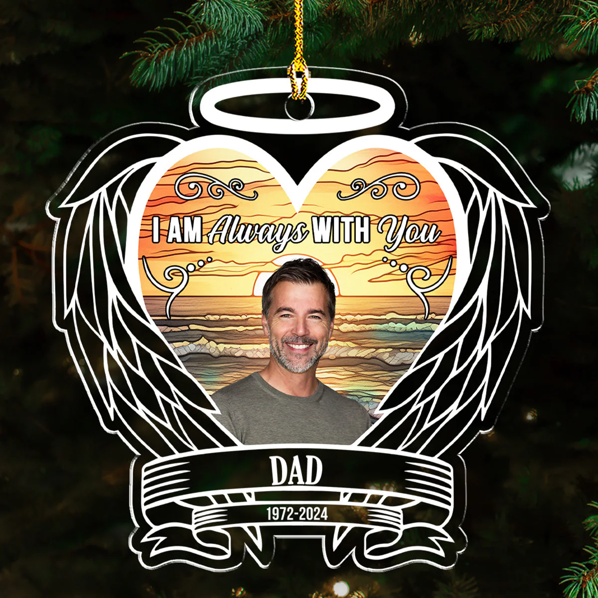 Custom Photo Always On Our Minds - Personalized Custom Acrylic Ornament - Image 2