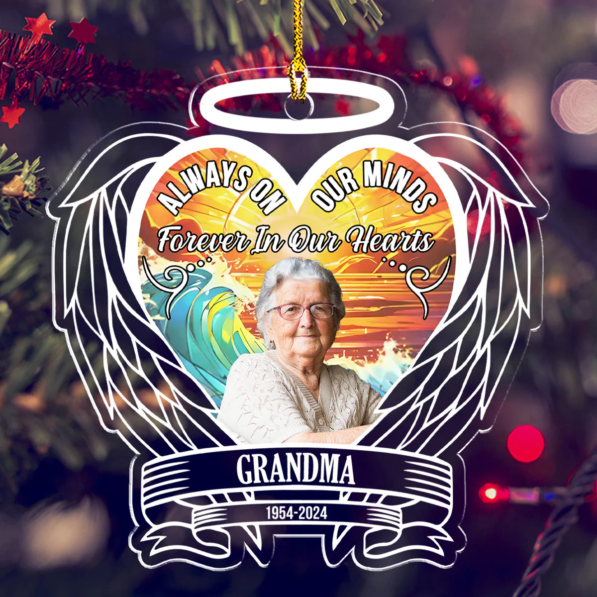 Custom Photo Always On Our Minds - Personalized Custom Acrylic Ornament - Image 3