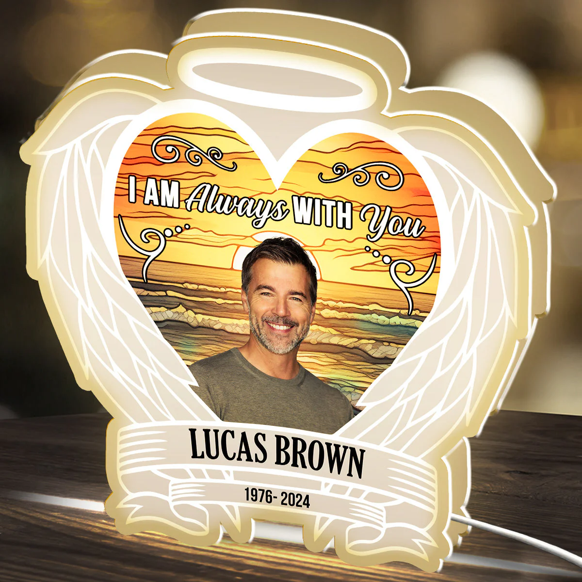 Custom Photo Always On Our Minds - Personalized Custom Light Box - Image 2