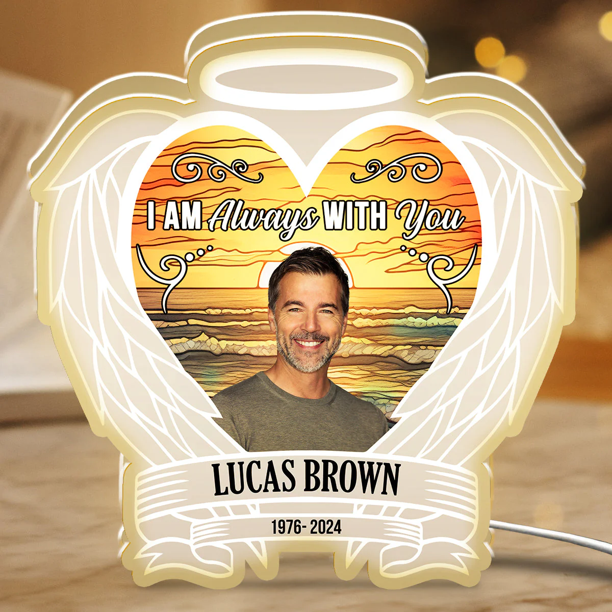 Custom Photo Always On Our Minds - Personalized Custom Light Box - Image 3