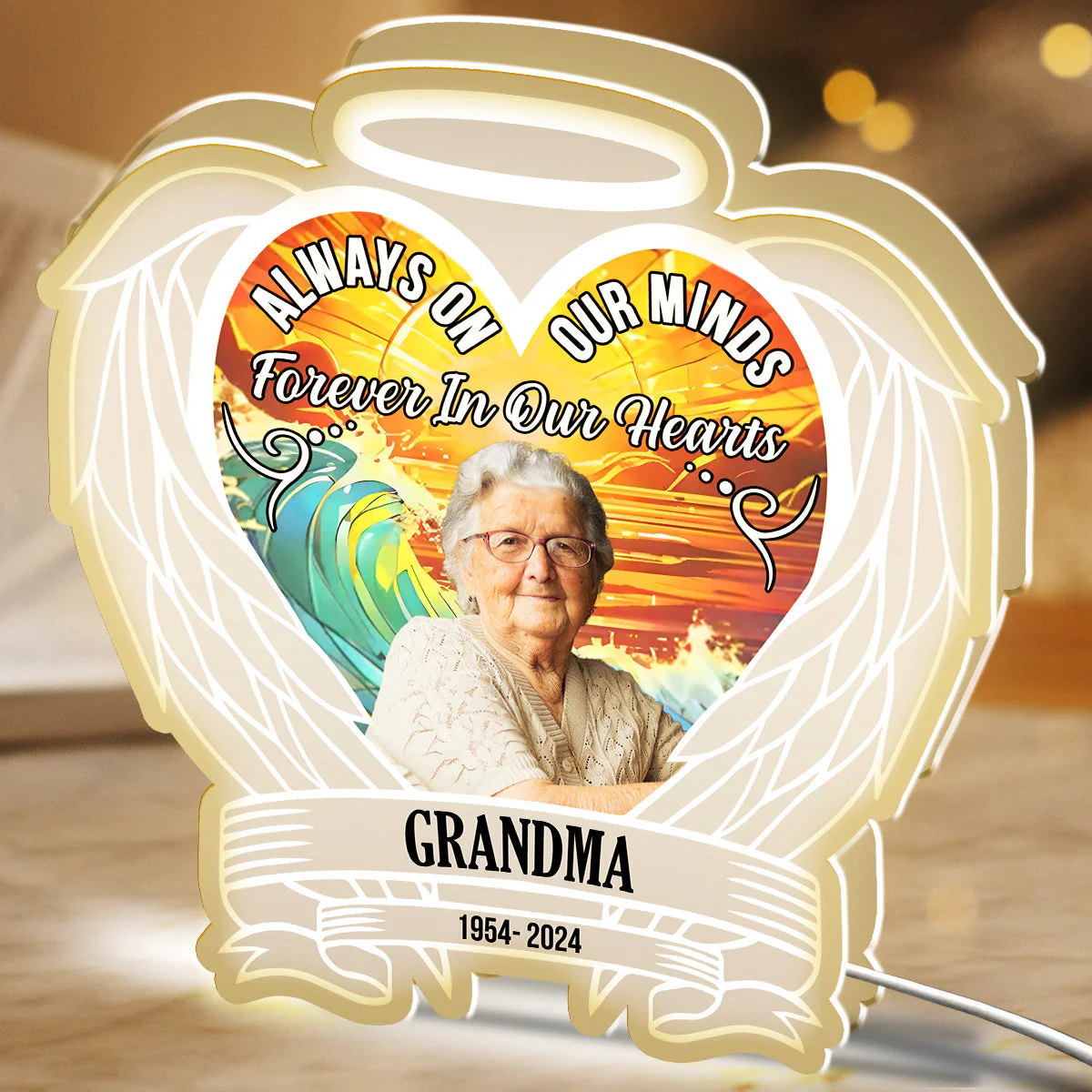 Custom Photo Always On Our Minds - Personalized Custom Light Box - Image 4
