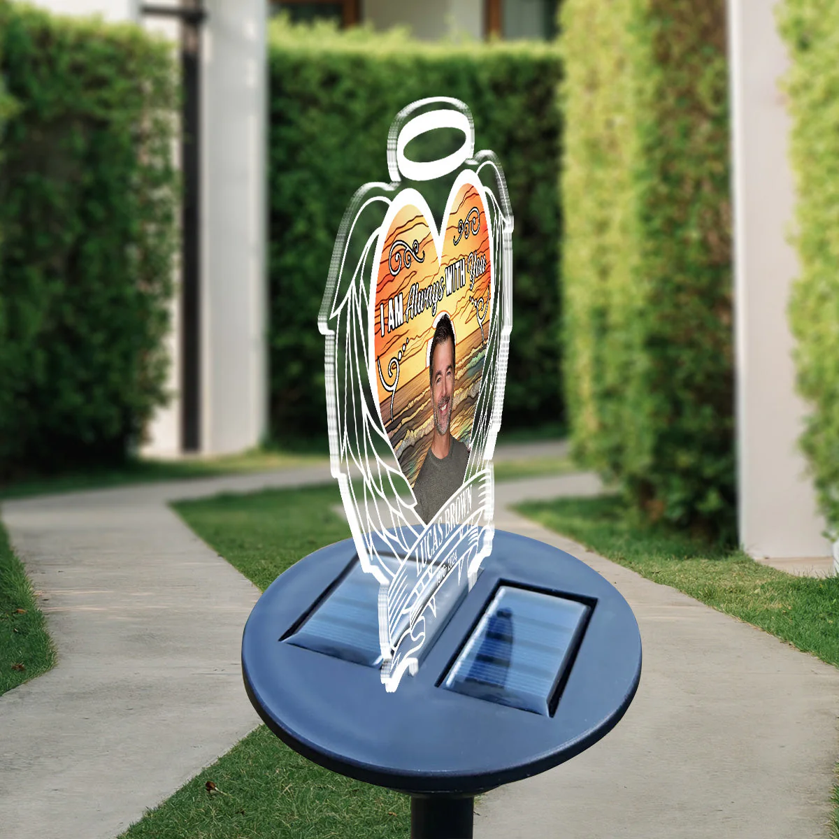 Custom Photo Always On Our Minds - Personalized Custom Solar Light - Image 4