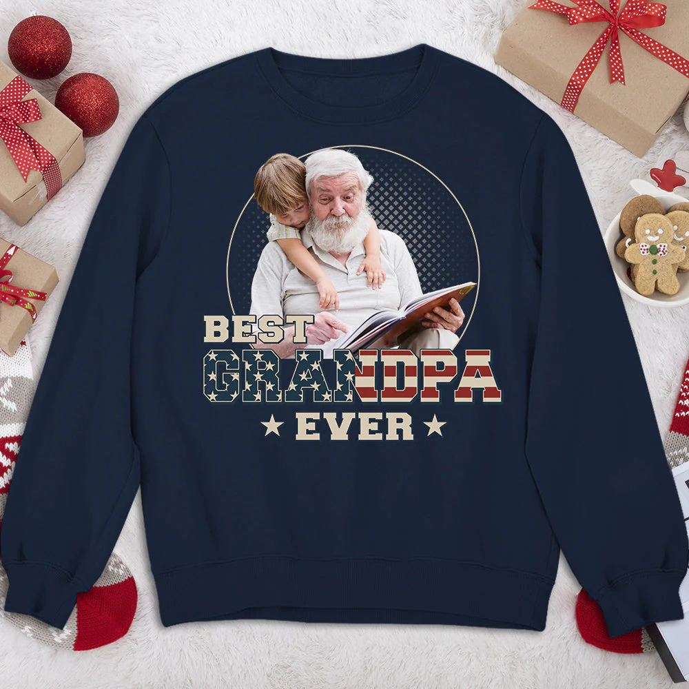 Custom Photo Best Dad Ever - Personalized Custom Shirt - Image 4