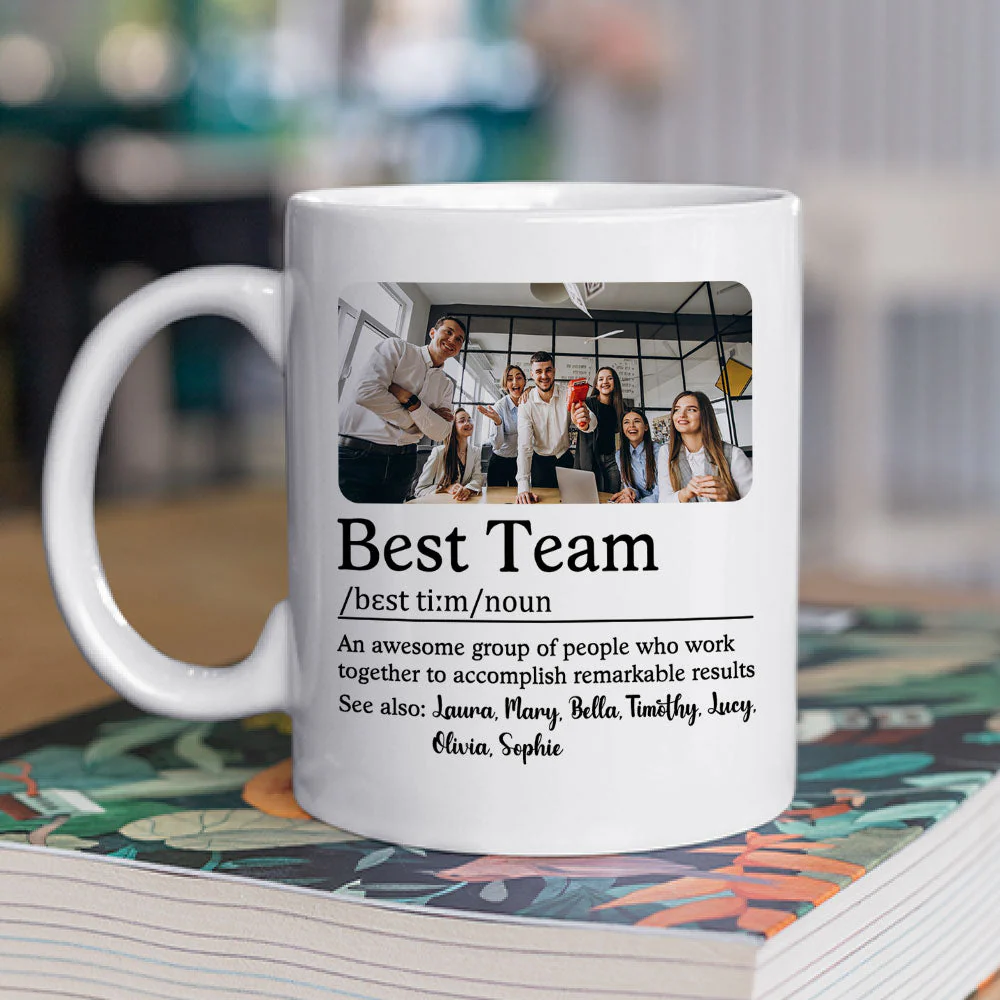 Custom Photo Best Team - Personalized Custom Coffee Mug - Image 2