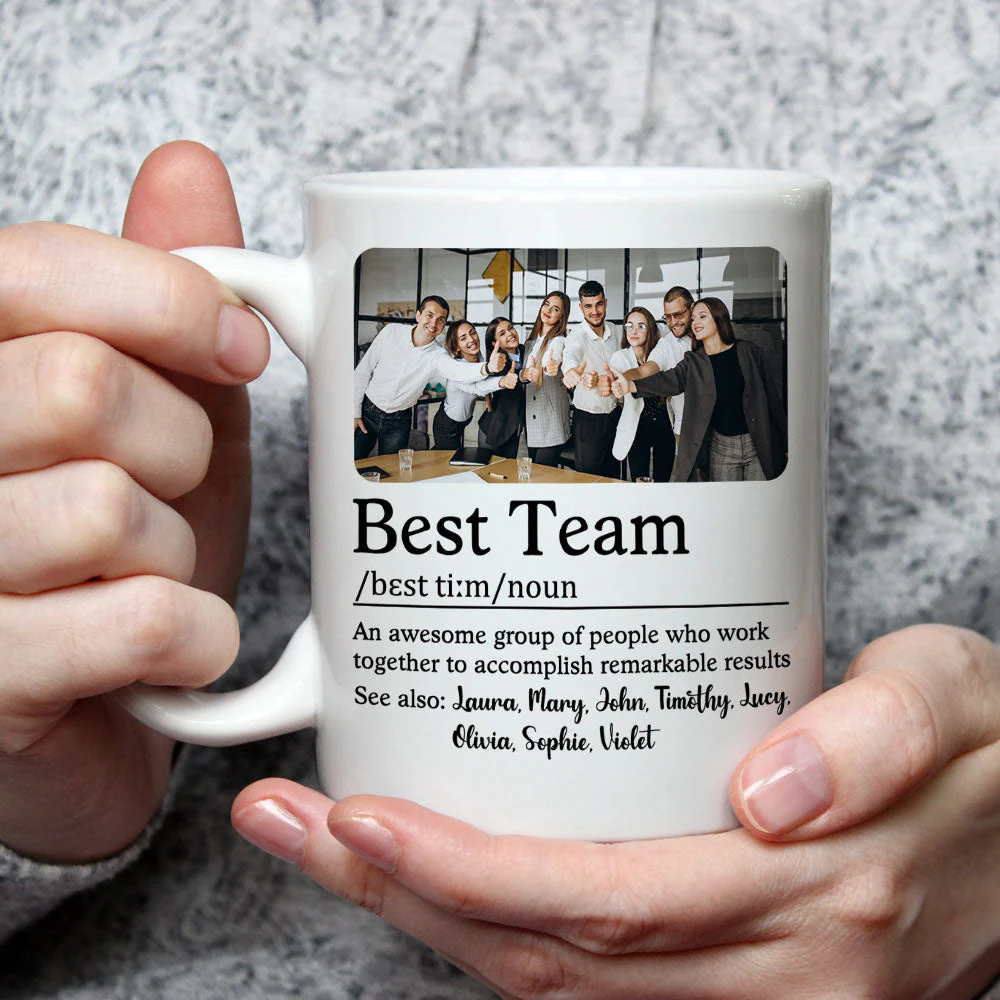 Custom Photo Best Team - Personalized Custom Coffee Mug - Image 3