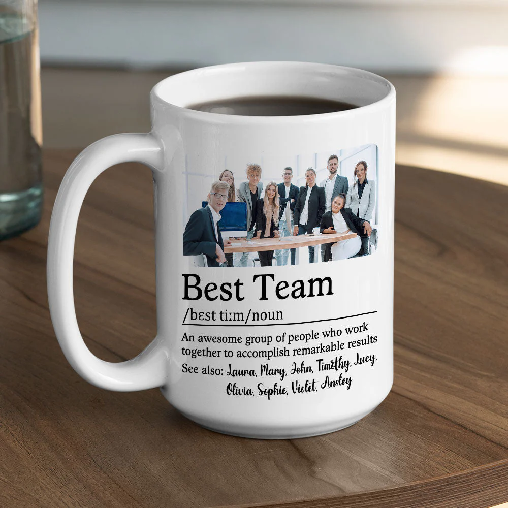 Custom Photo Best Team - Personalized Custom Coffee Mug - Image 5