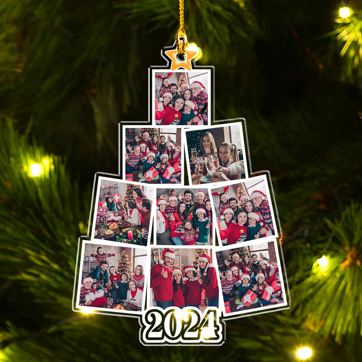 Custom Photo Christmas Tree - Personalized Custom Acrylic Ornament - Image 3
