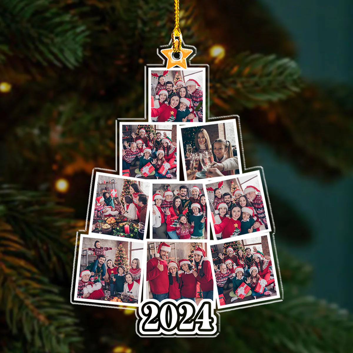 Custom Photo Christmas Tree - Personalized Custom Acrylic Ornament - Image 4