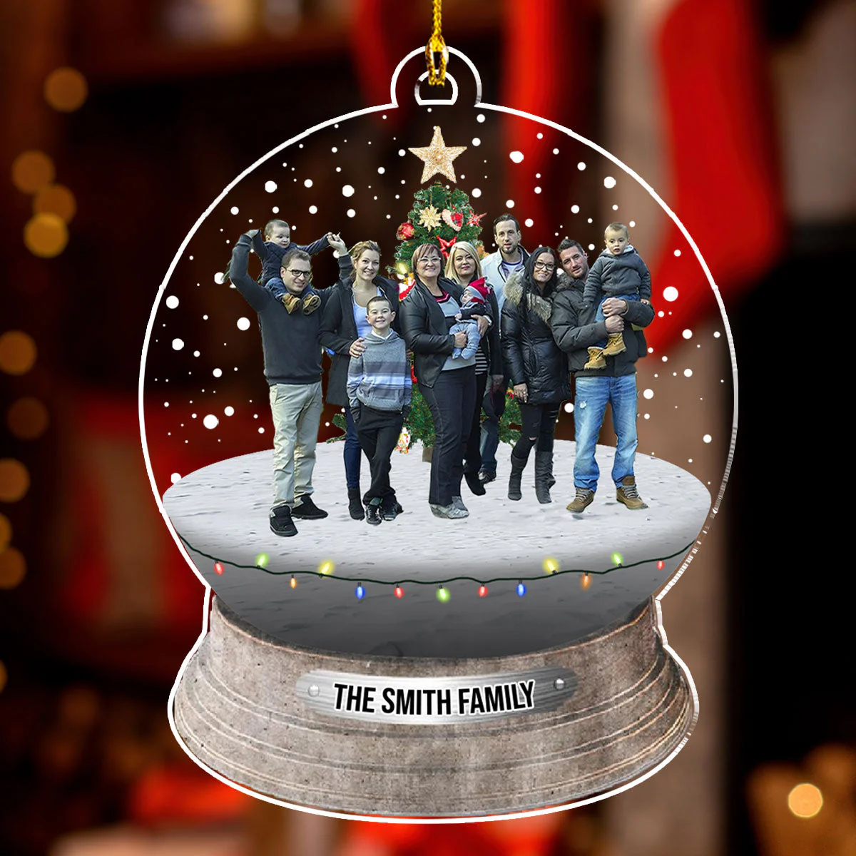 Custom Photo Family - Personalized Custom Acrylic Ornament - Image 2