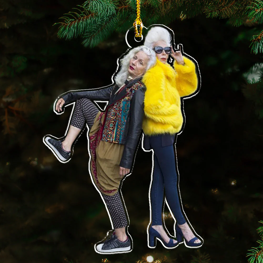 Custom Photo Forever Friend - Personalized Custom Acrylic Ornament - Image 2