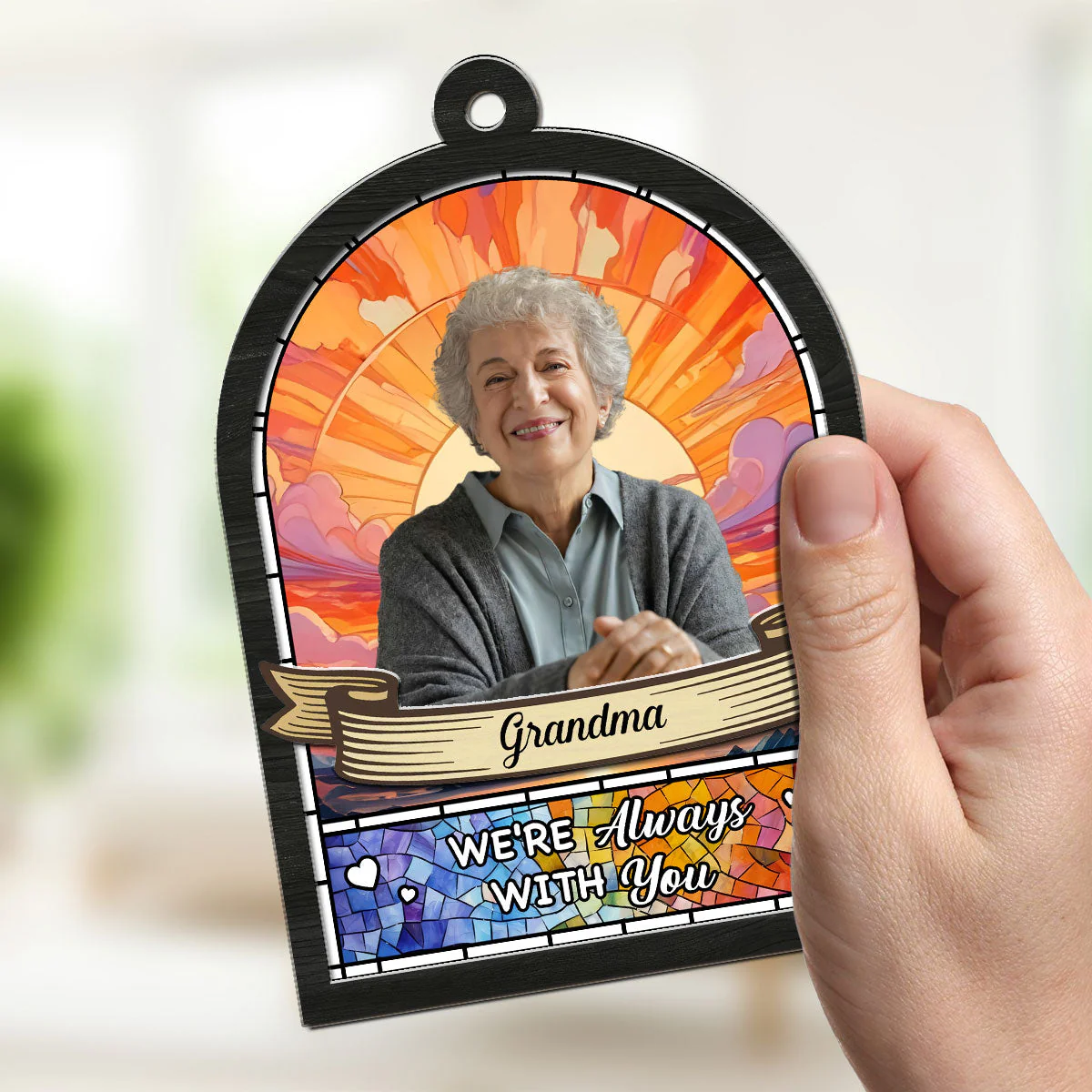 Custom Photo I Will Always Remember You - Personalized Custom Suncatcher - Image 3