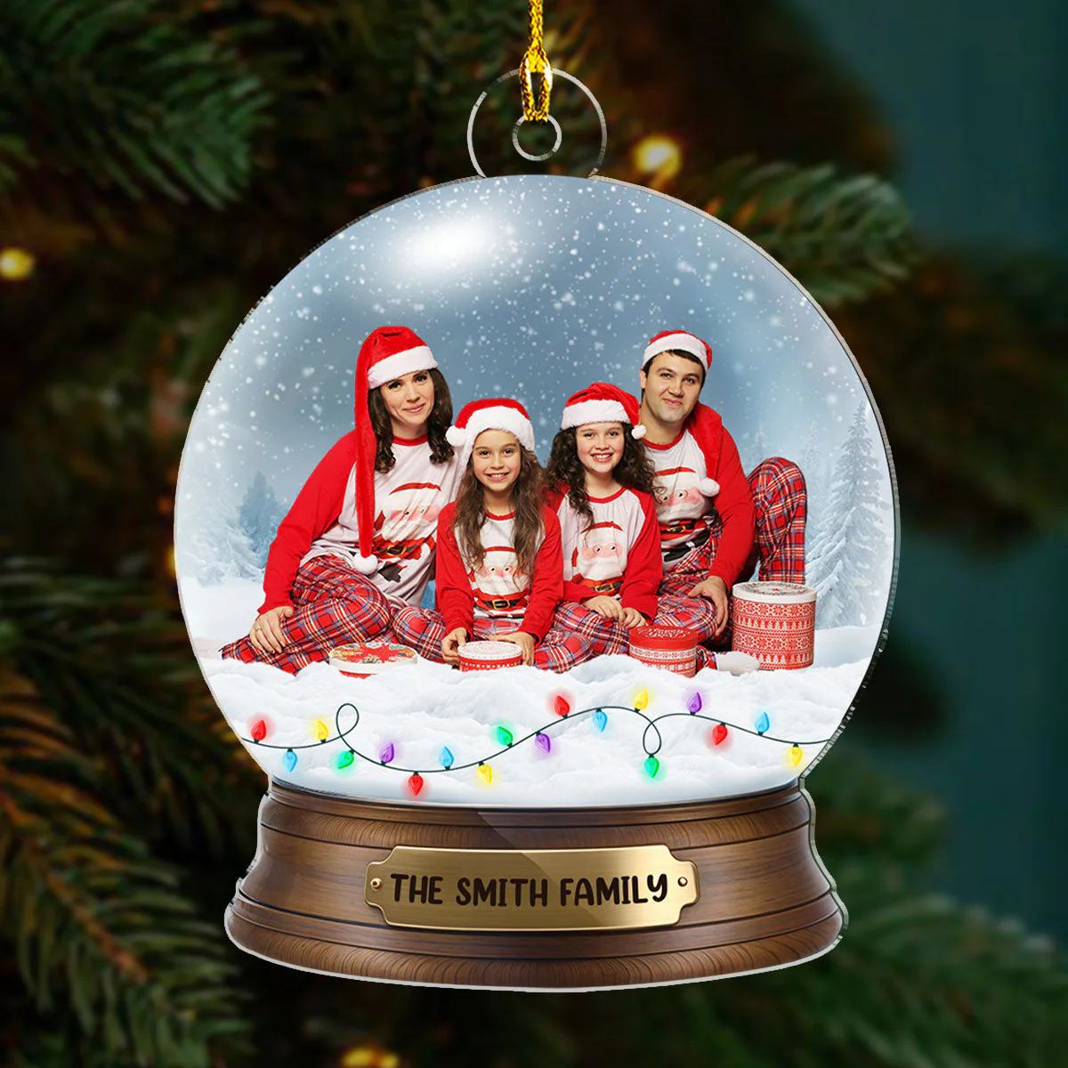Custom Photo Magic Time - Personalized Custom Acrylic Ornament - Image 3