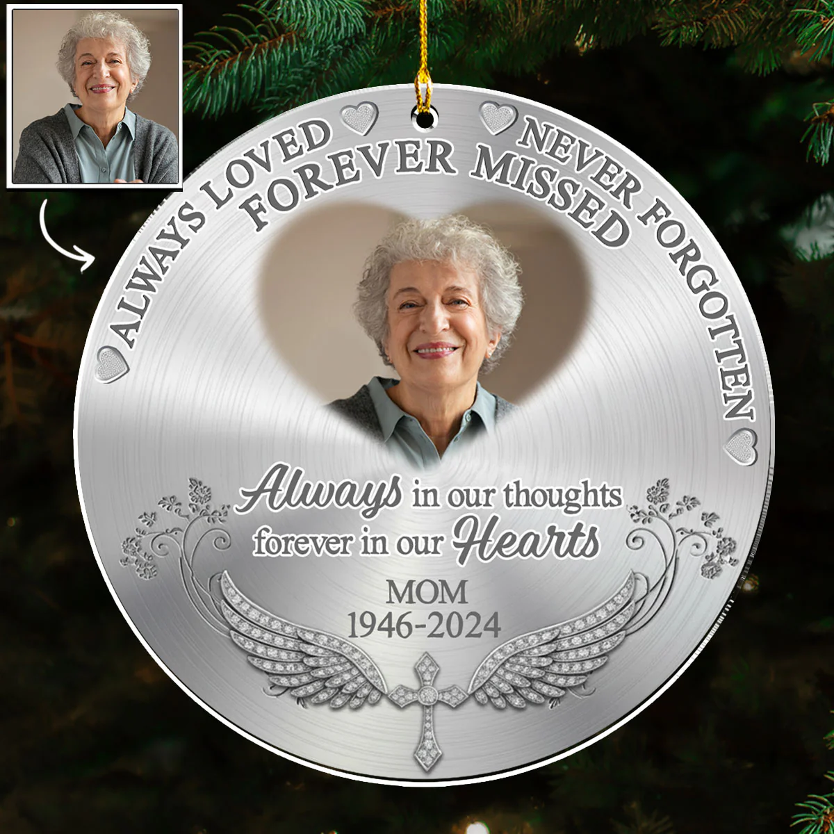 Forever Missed - Personalized Custom Acrylic Ornament