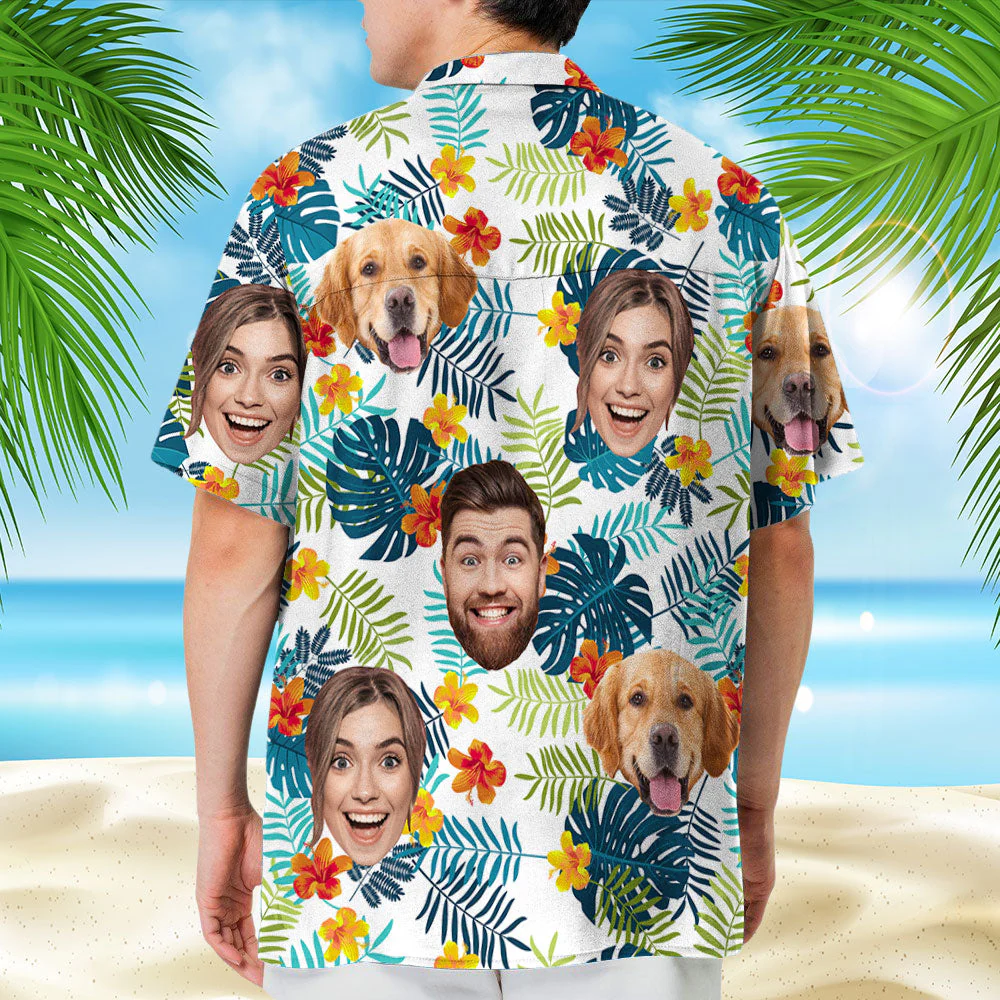 Custom Photo Tropical Vibes Only - Personalized Custom Hawaiian Shirt - Image 5