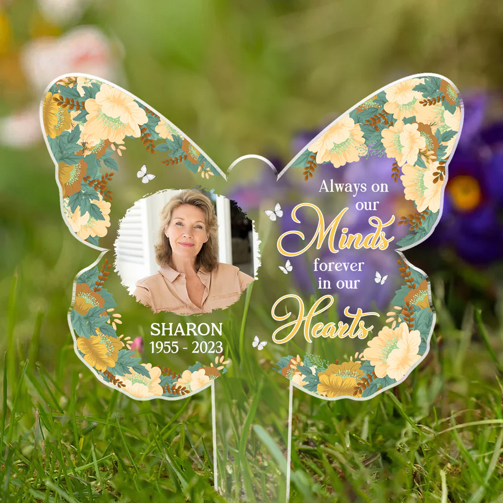 Custom Photo Your Wings Were Ready - Personalized Custom Acrylic Garden Stake - Image 3