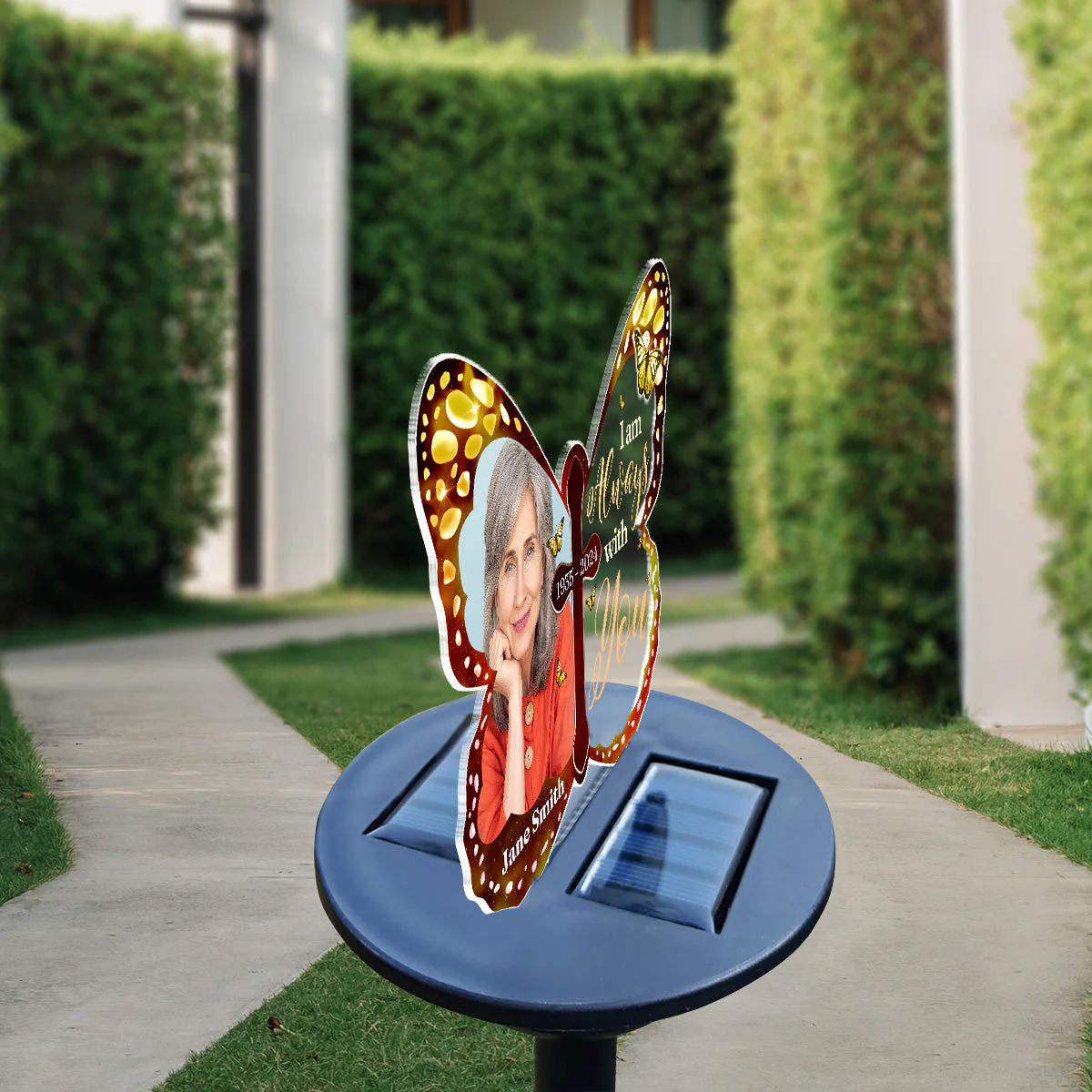 Custom Photo Your Wings Were Ready - Personalized Custom Solar Light - Image 4