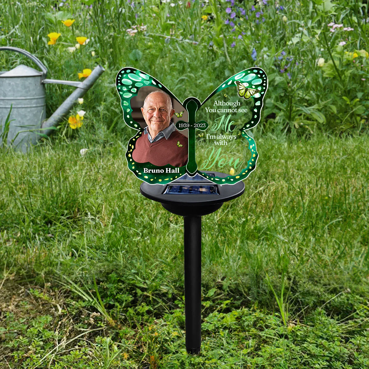Custom Photo Your Wings Were Ready Ver 2 - Personalized Custom Solar Light - Image 3