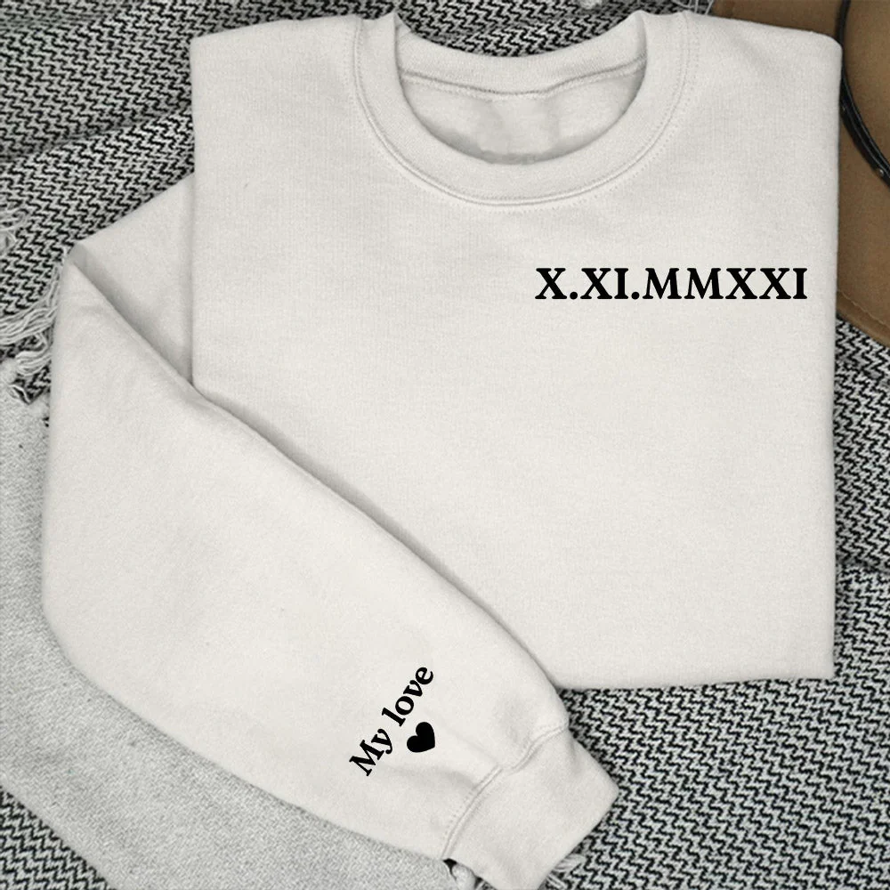 Custom Roman Numeral - Personalized Custom Sweatshirt