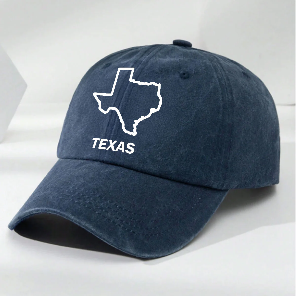 Custom US State - Personalized Custom Vintage Washed Denim Cap - Image 2