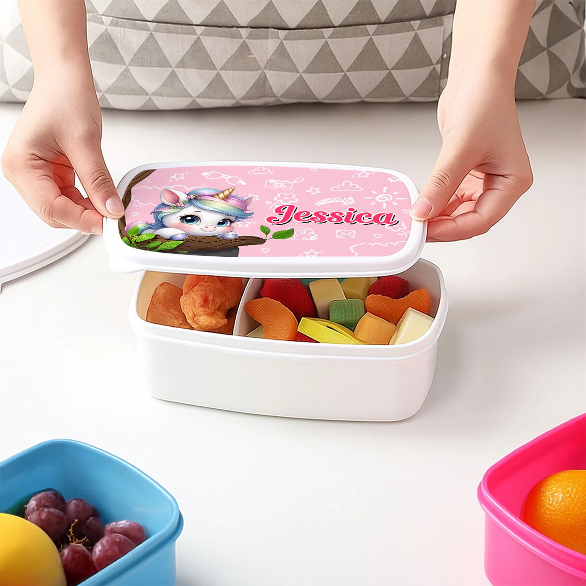 Cute Animal Safe - Personalized Custom Lunch Box - Image 3