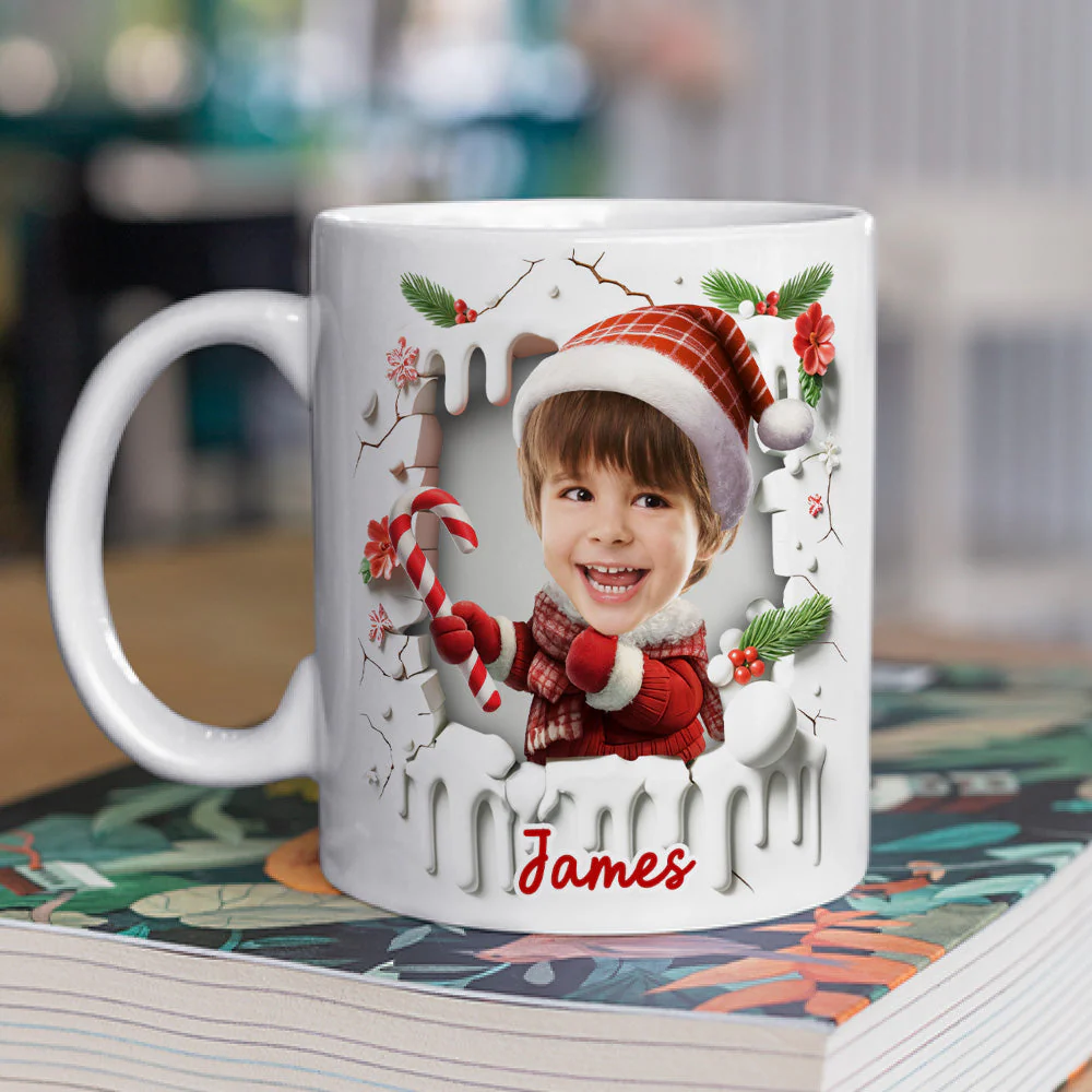 Cute Baby Christmas - Personalized Custom Coffee Mug - Image 2