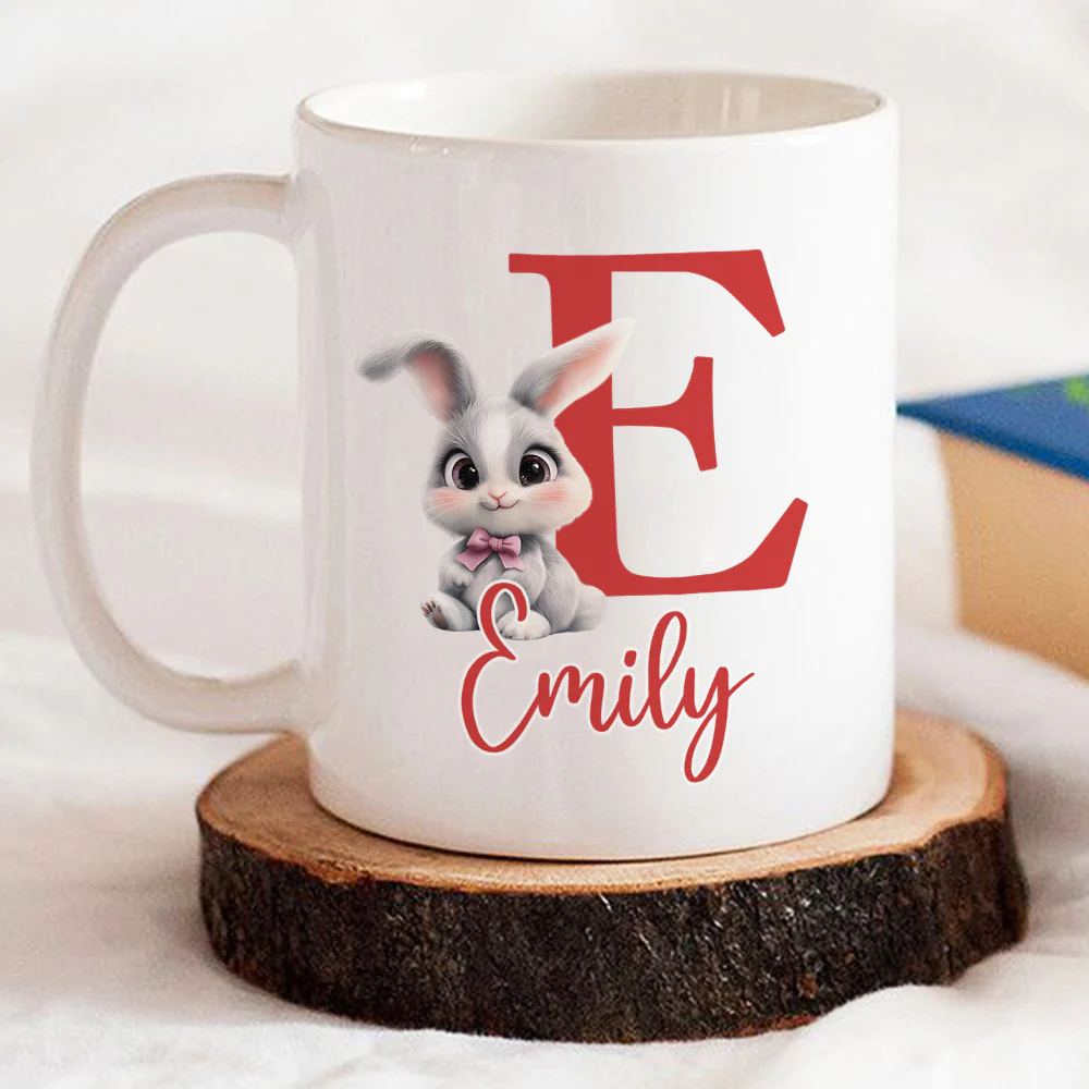 Cute Bunny Easter - Personalized Custom Coffee Mug - Image 4