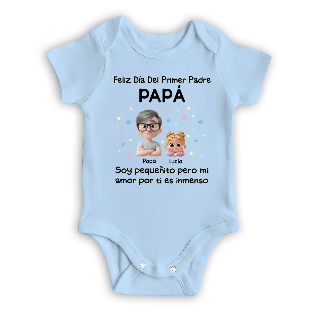 Día Del Primer Padre - Mono De Bebé Personalizado - Image 9