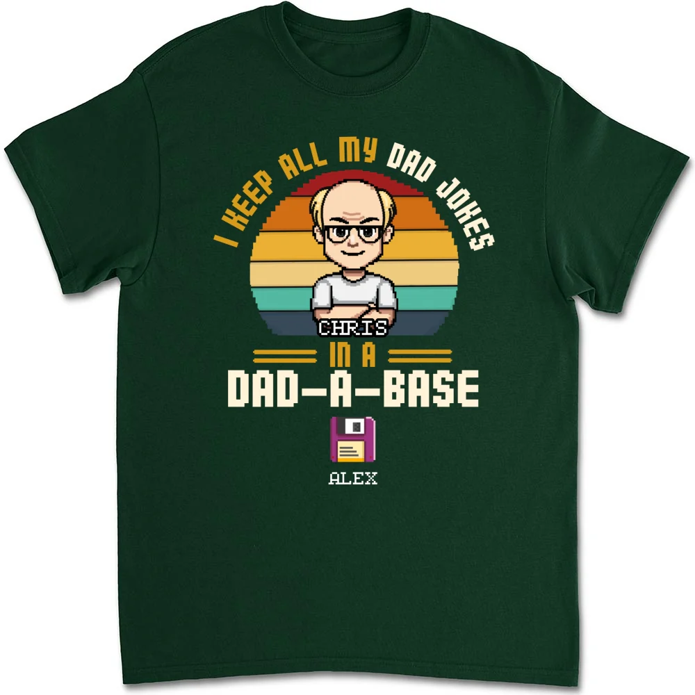 Dad A Base - Personalized Custom Shirt - Image 8