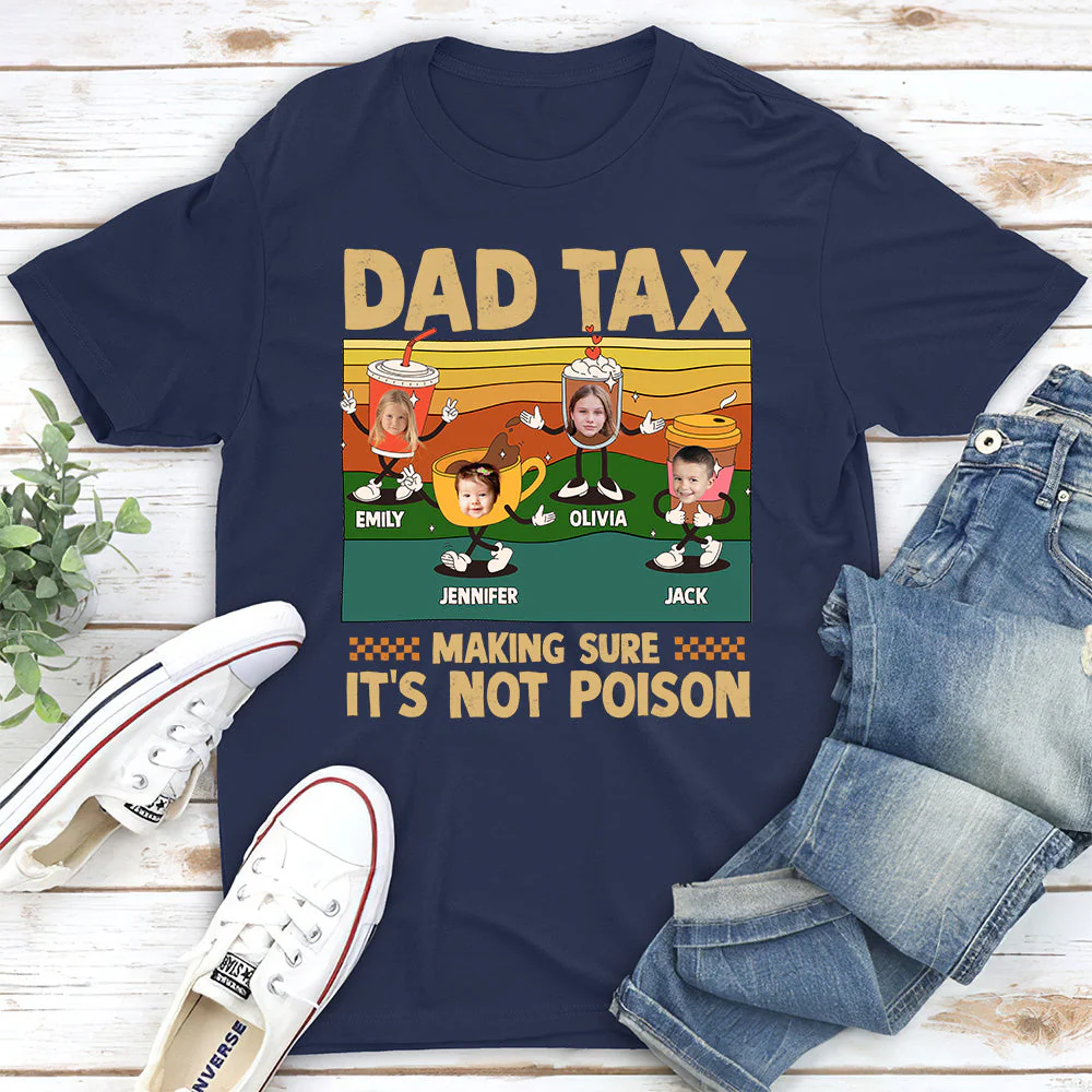 Dad Bite Check - Personalized Custom Shirt - Image 2