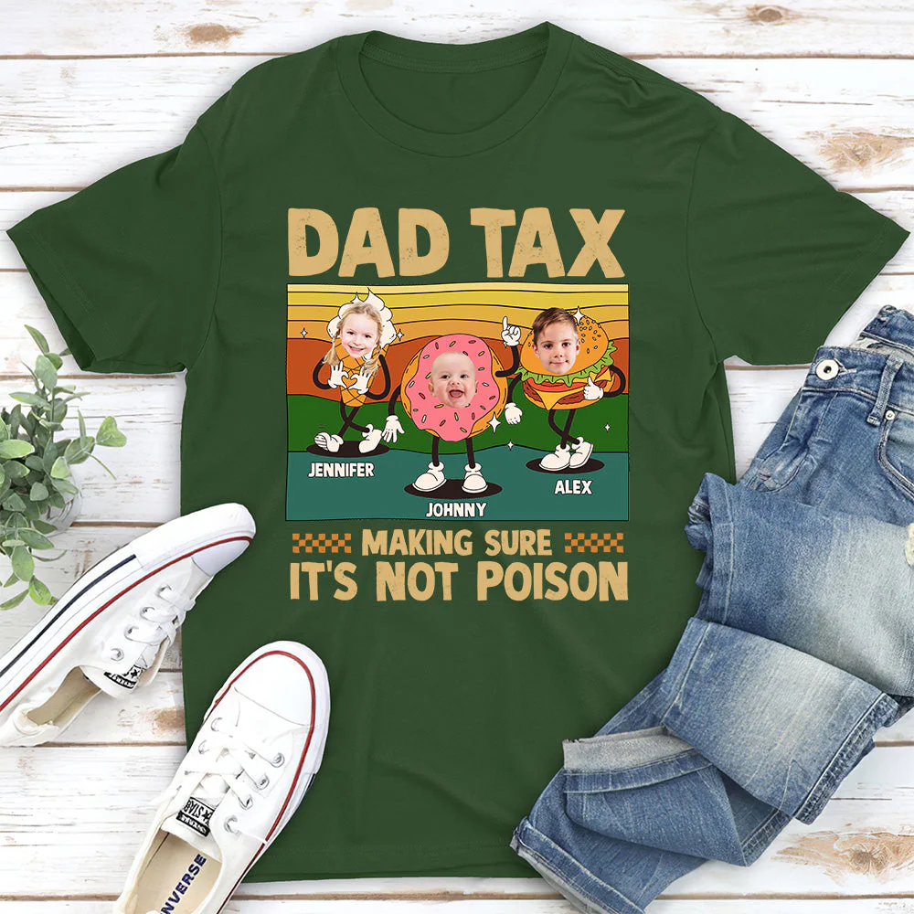 Dad Bite Check - Personalized Custom Shirt - Image 5
