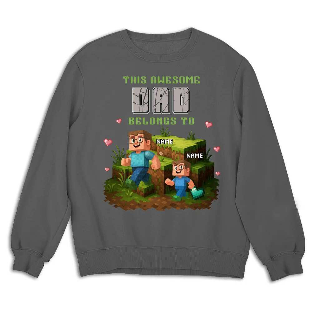 Dad Blocky Quest - Personalized Custom Shirt - Image 14