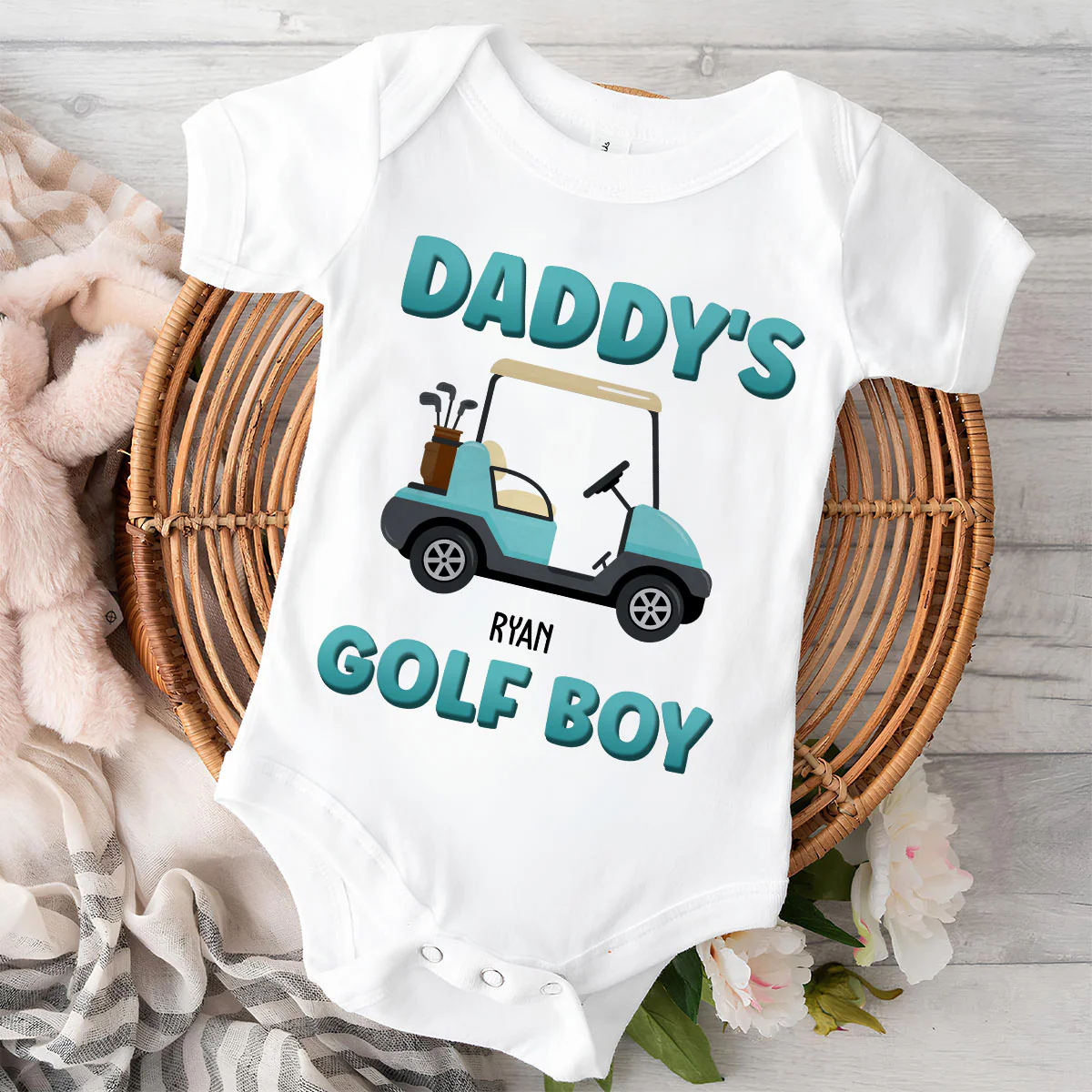 Dad Golf Buddy - Personalized Custom T-shirt And Onesie - Image 10