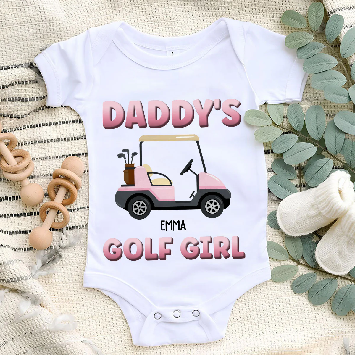Dad Golf Buddy - Personalized Custom T-shirt And Onesie - Image 14