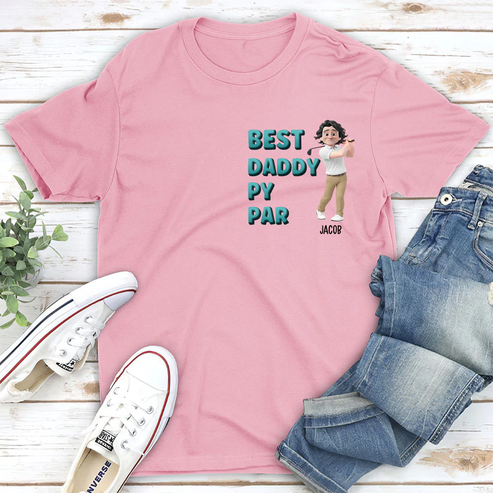 Dad Golf Buddy - Personalized Custom T-shirt And Onesie - Image 4