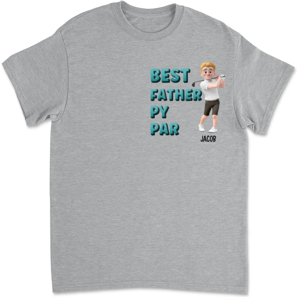 Dad Golf Buddy - Personalized Custom T-shirt And Onesie - Image 6
