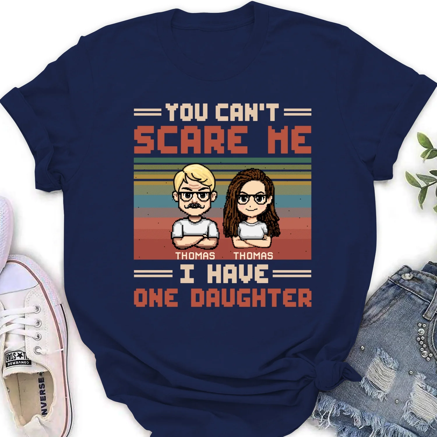 Dad Has A Crazy Daughter - Personalized Custom Shirt - Image 20