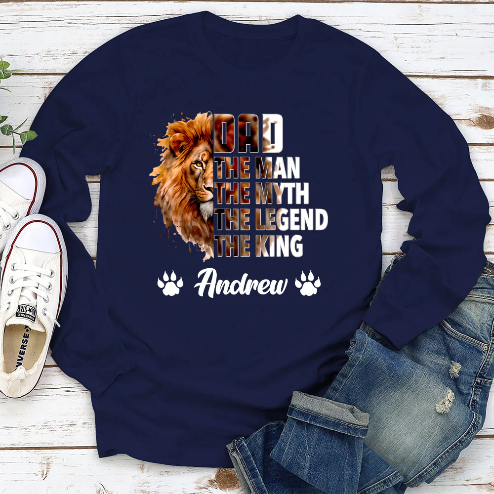 Dad Is The King - Personalized Custom Shirt - Image 6