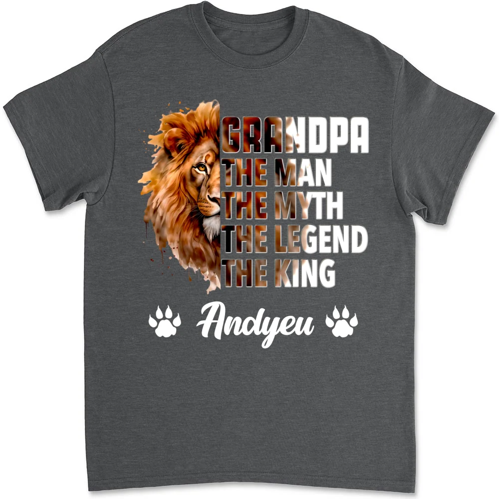 Dad Is The King - Personalized Custom Shirt - Image 9