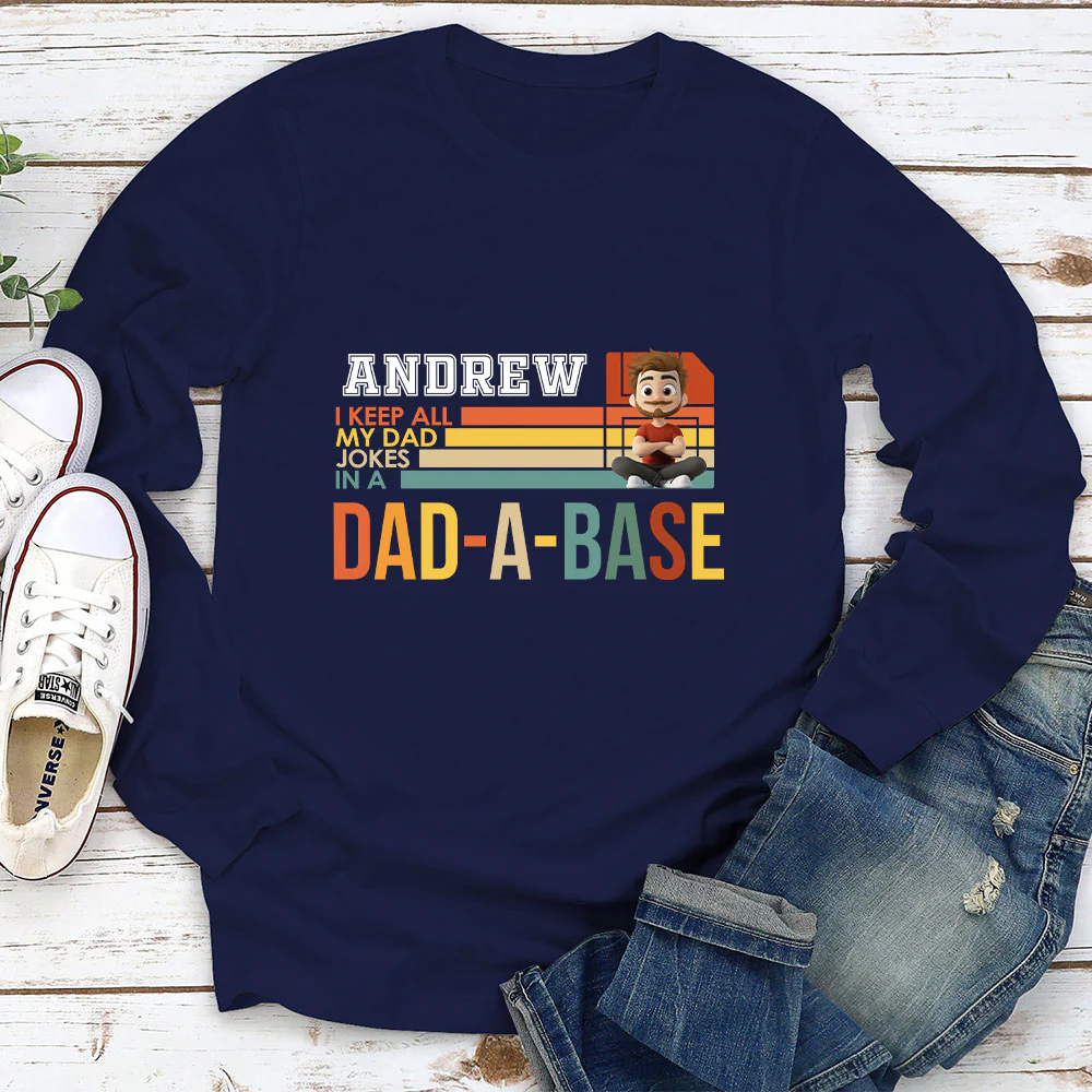 Dad Jokes On File - Personalized Custom Shirt - Image 5