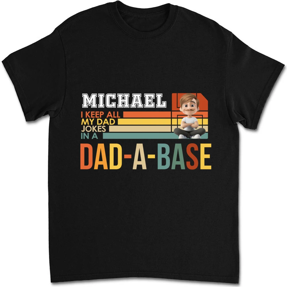 Dad Jokes On File - Personalized Custom Shirt - Image 6