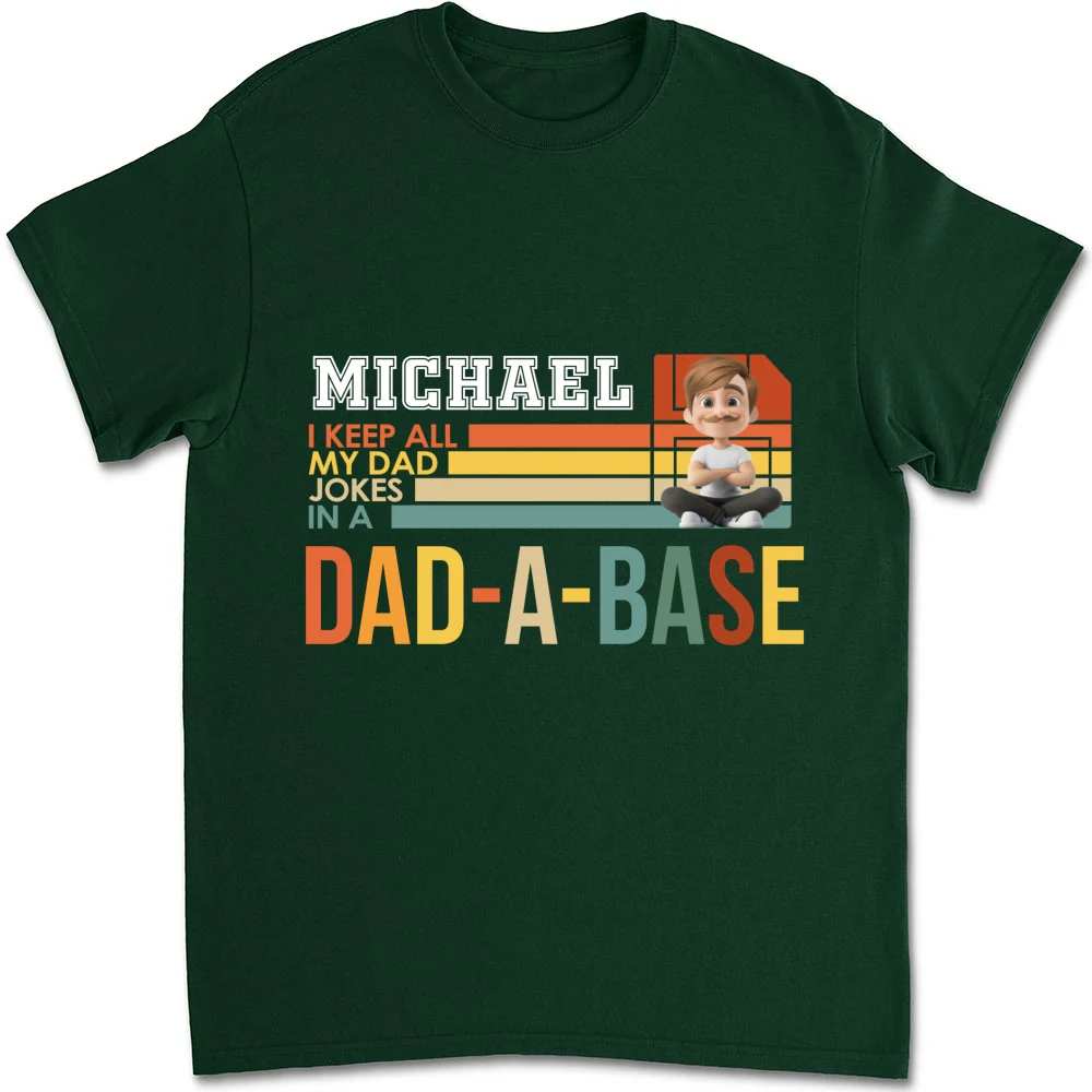Dad Jokes On File - Personalized Custom Shirt - Image 8