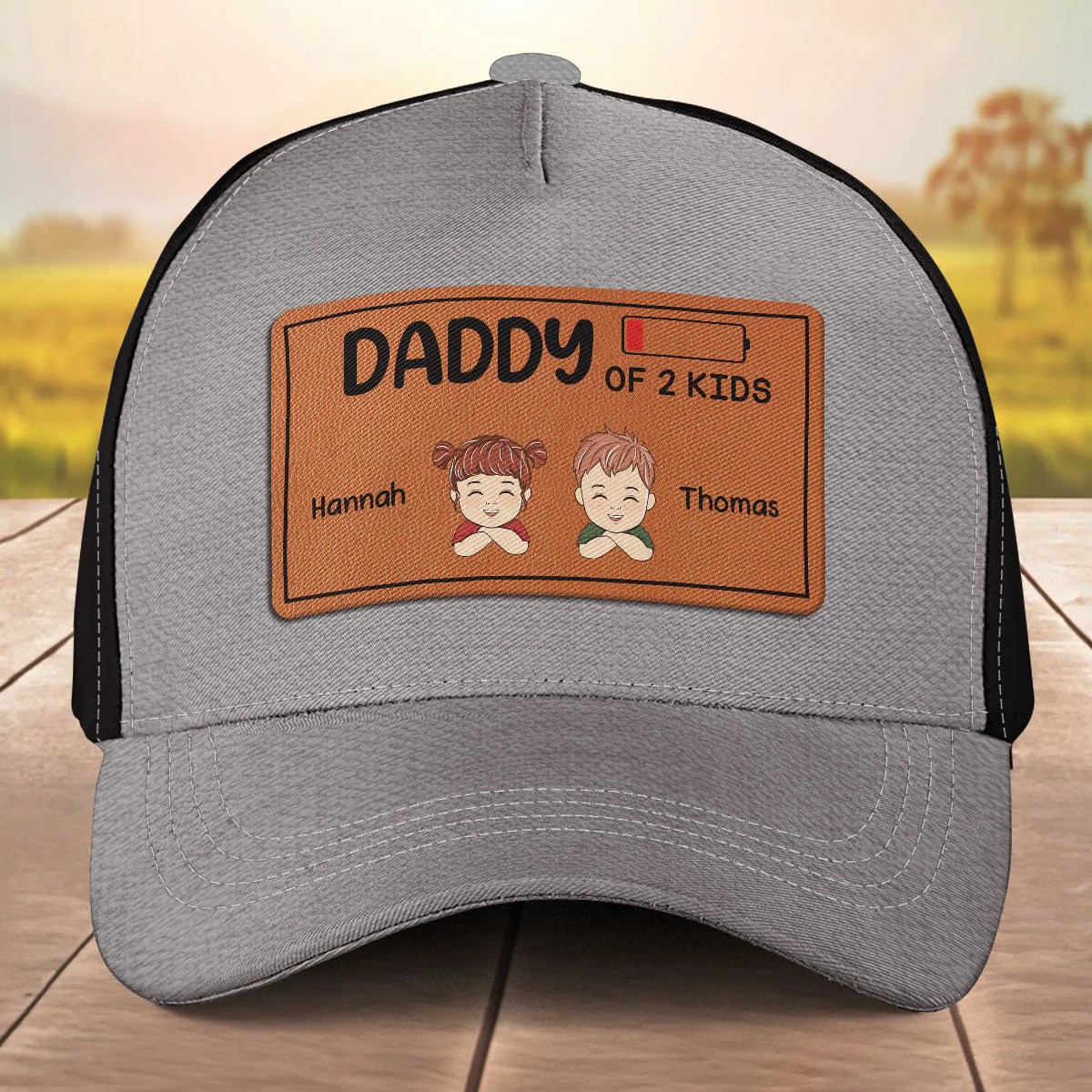 Dad Of Kid - Personalized Classic Cap - Image 2