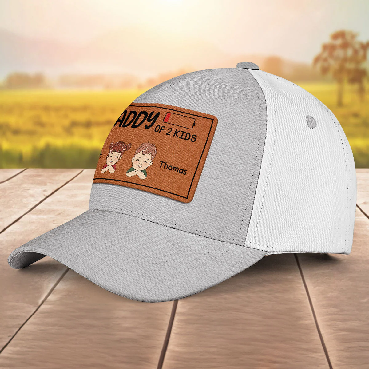 Dad Of Kid - Personalized Classic Cap - Image 4