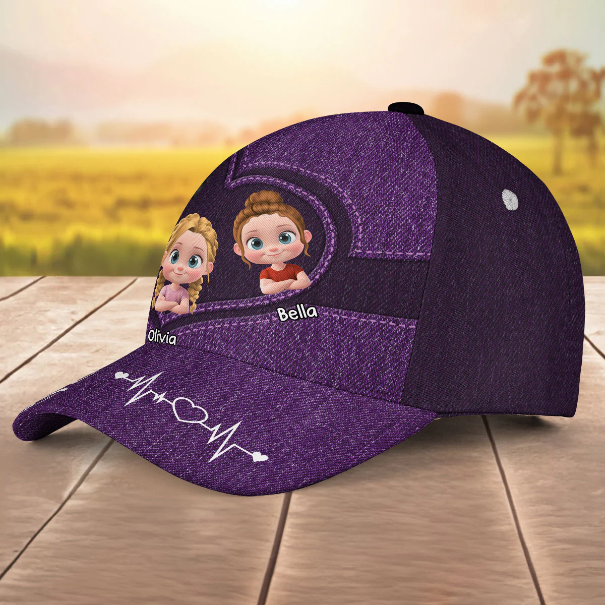 Dad Of The Year Today - Personalized Custom Classic Cap - Image 4
