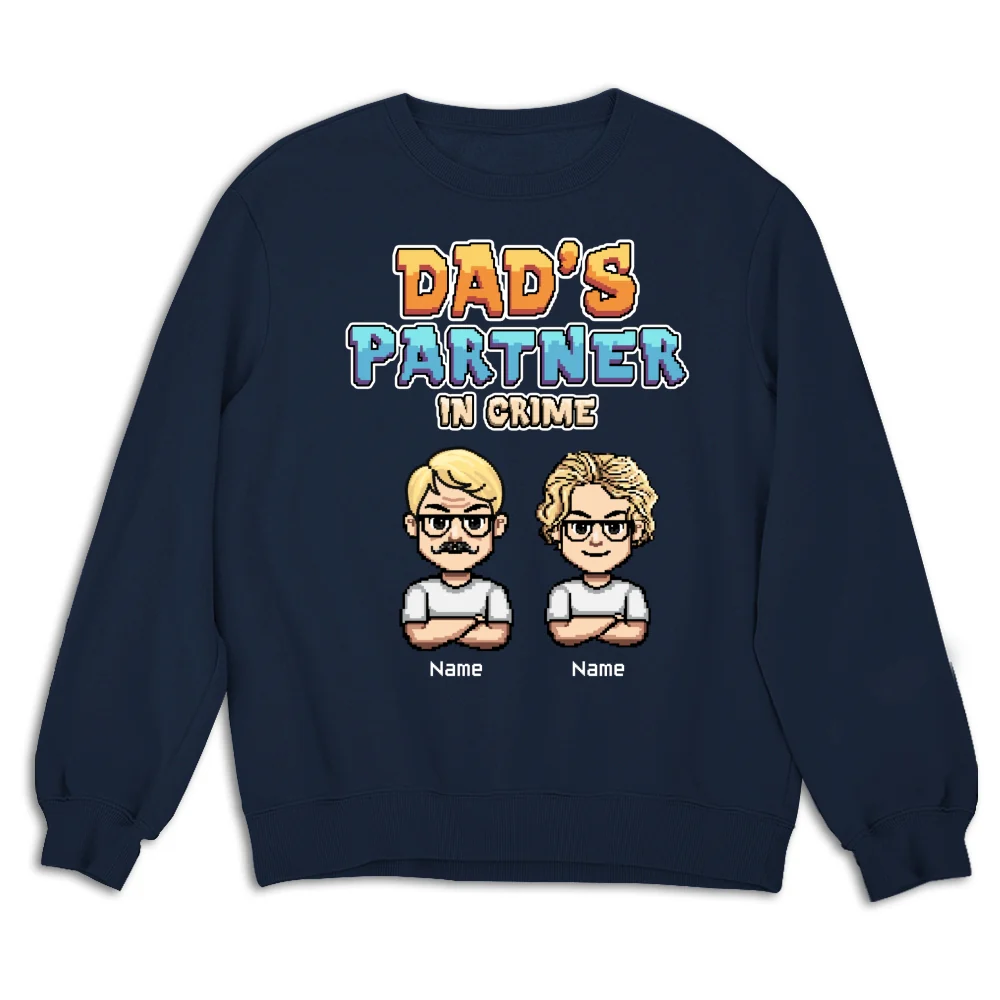 Dad Partners In Crime - Personalized Custom Shirt - Image 22