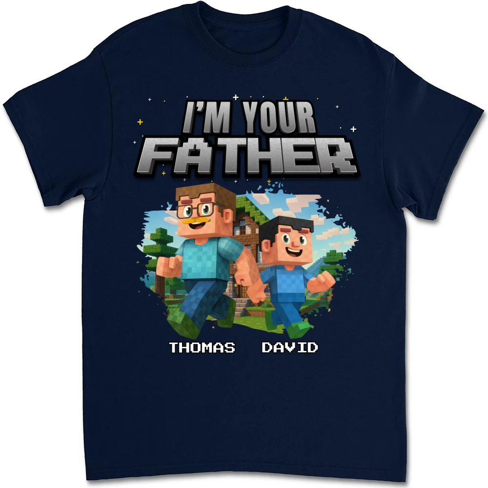 Dad Power Pixel - Personalized Custom Shirt - Image 12