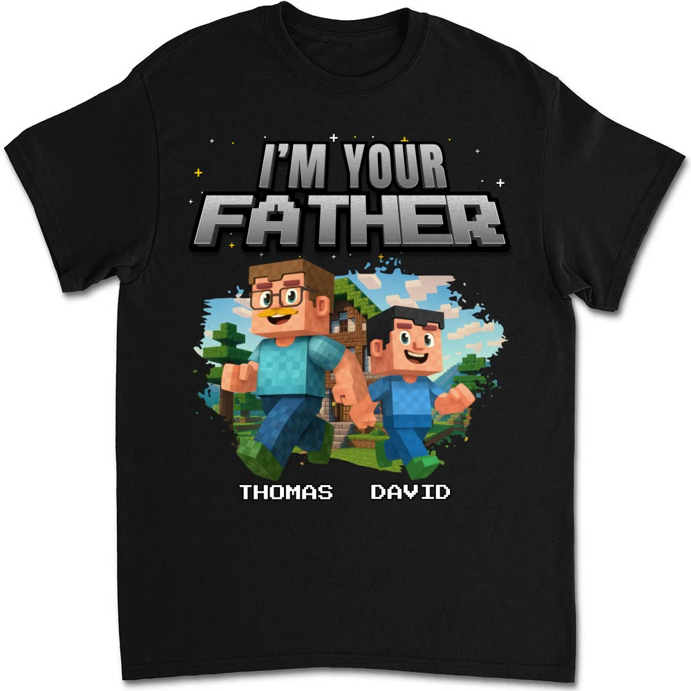 Dad Power Pixel - Personalized Custom Shirt - Image 9