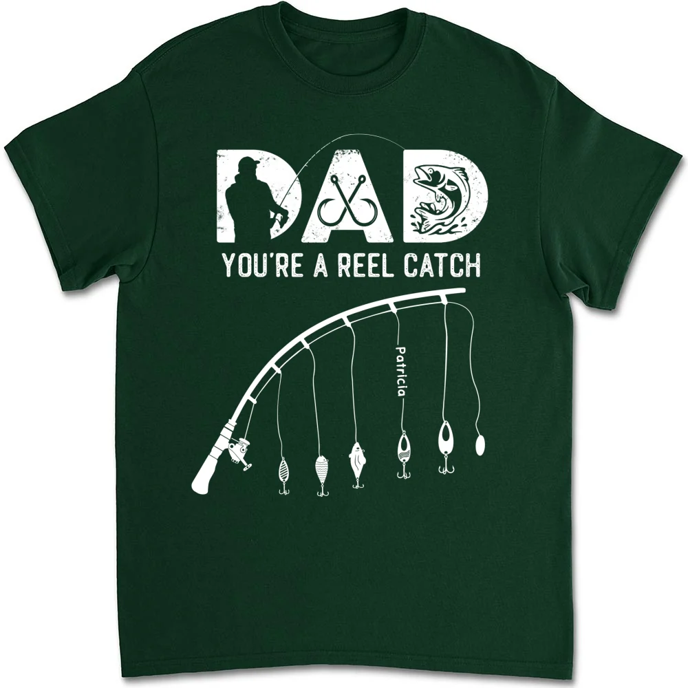 Dad Reel Catch - Personalized Custom Shirt - Image 7