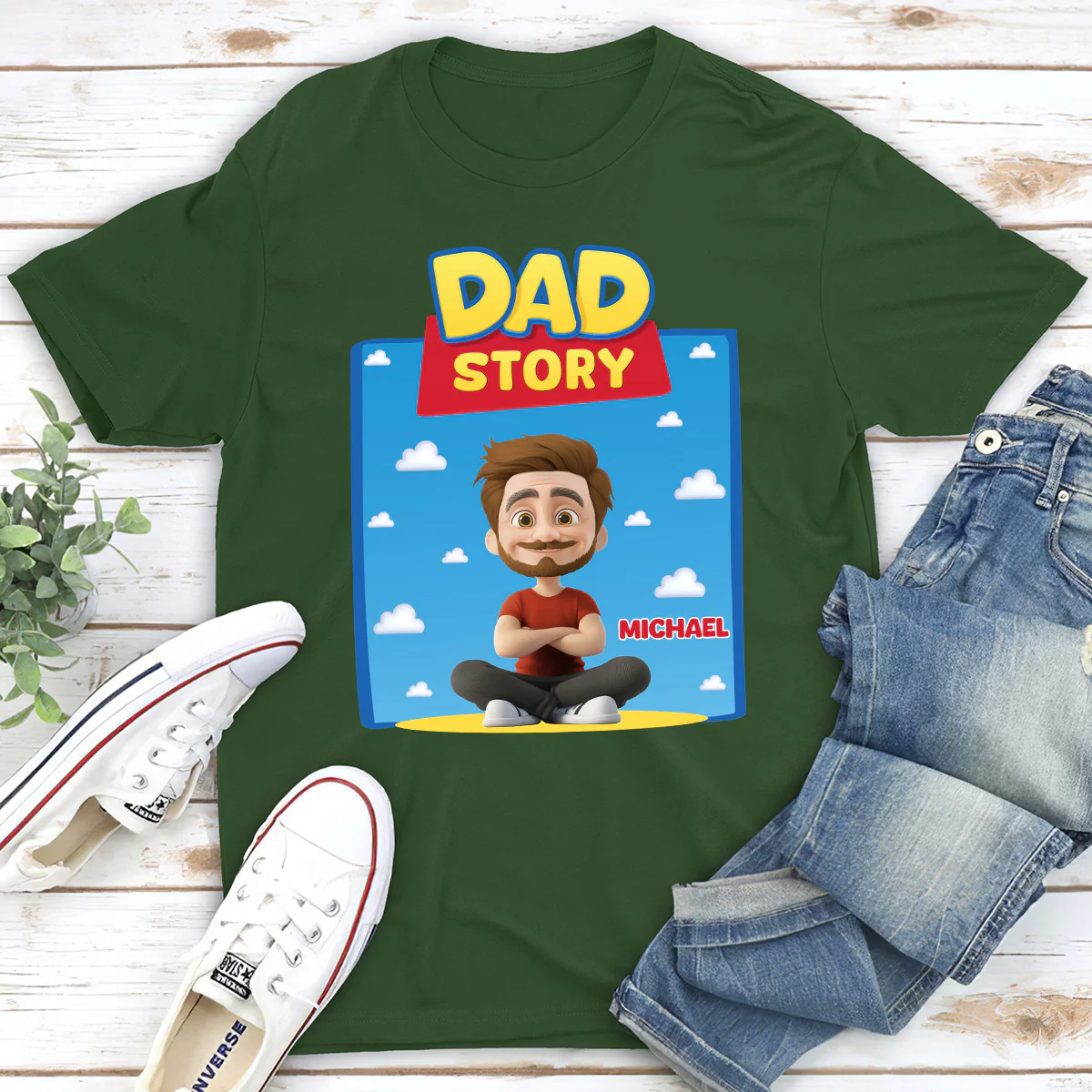 Dad Story - Personalized Custom Shirt - Image 3