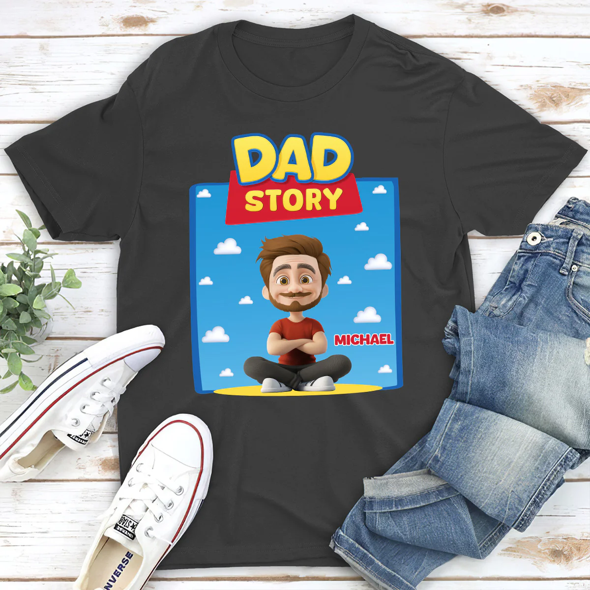 Dad Story - Personalized Custom Shirt - Image 4